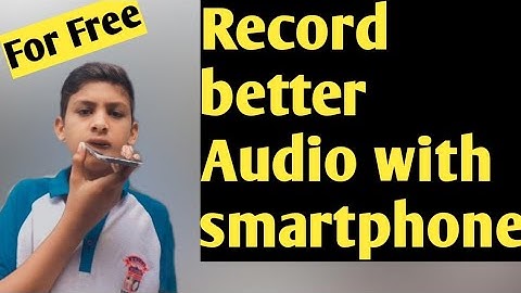 How to record audio like mic with your smartphone | rec forge 2