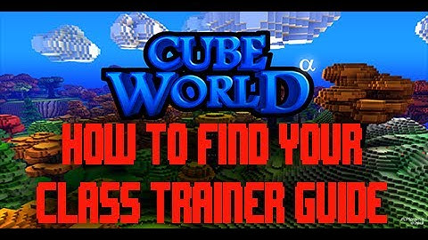 Cube World Class Trainer Guide