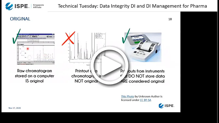 Technical Tuesday: Data Integrity DI and DI Management for Pharma