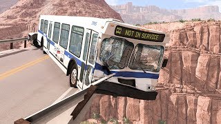 Collapsing Bridge Pileup Car Crashes - Beamng Drive Smashchan