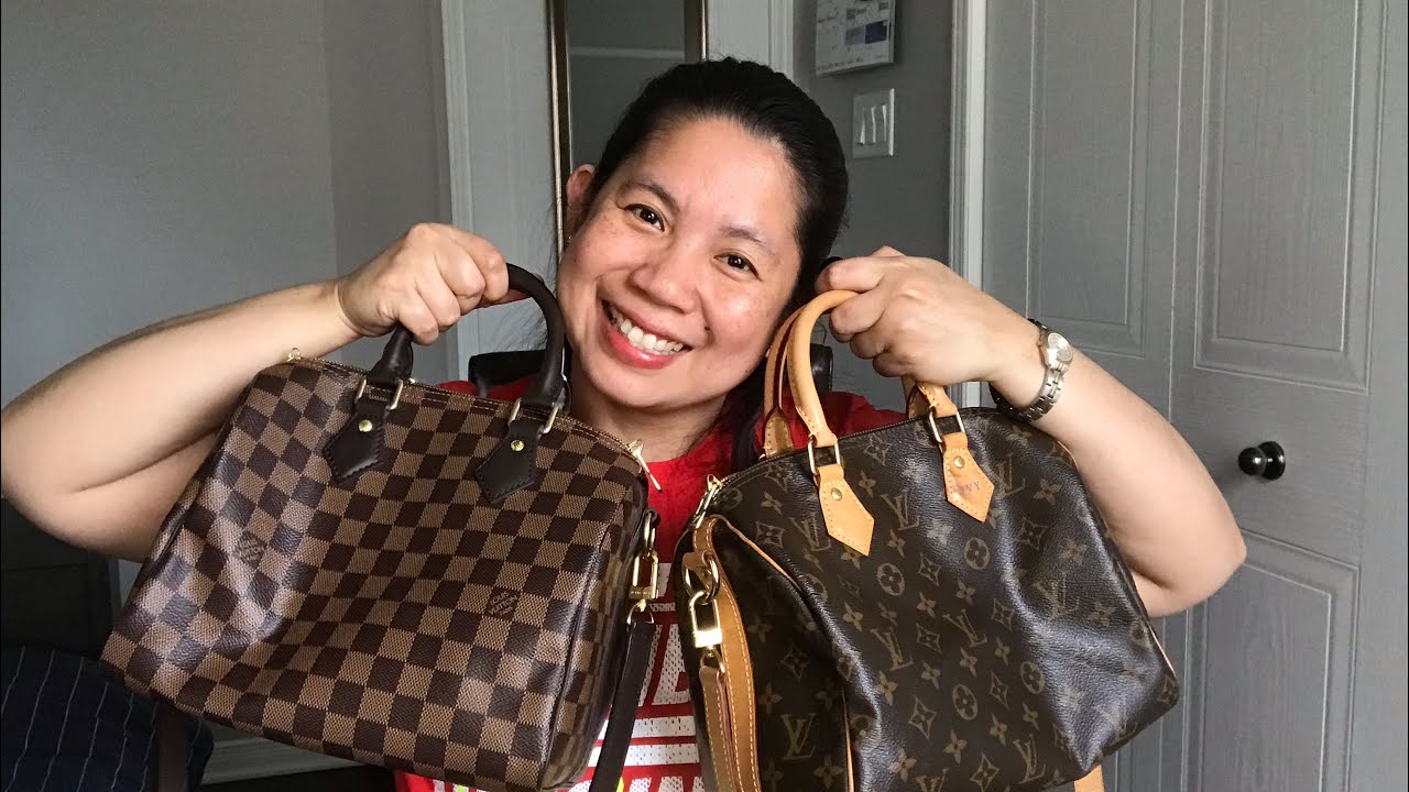 LOUIS VUITTON BAGS - Speedy 25, Alma BB and Totally PM - Classic Lv Bags to start with - YouTube