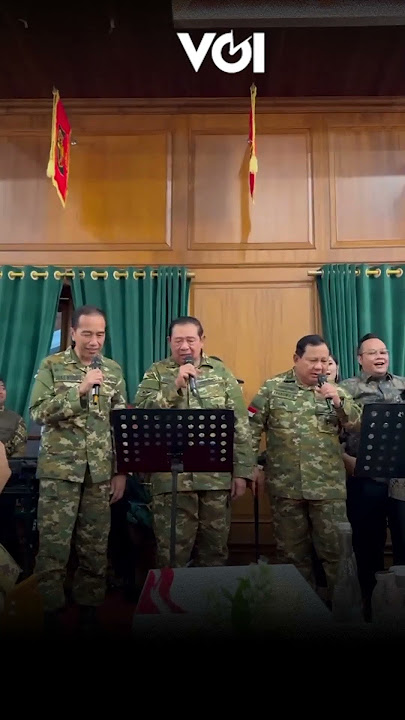 Ini Momen Prabowo, SBY, Jokowi Nyanyi Bersama di Retret Kepala Daerah #prabowosubianto #sby #jokowi