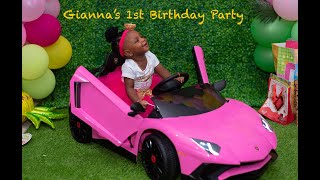 GIANNA'S 1ST BIRTHDAY PARTY SPECIAL 🎂 🎁 | FLAMINGO DECOR | GUYANA