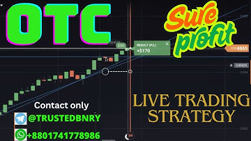 Sure Shot OTC Market Strategy for Binary Option Trading IQ Option, Quotex, Pocket Option, Binomo.