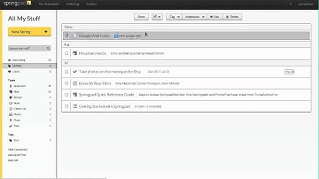 Moving notes around in Springpad