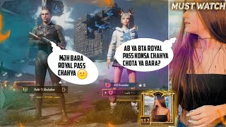 😍 Random Naughty RICH PRO Girl Gift Me Royal Pass 😱 & Teach Me How To Play 😍 | 18 + Only | screenshot 4
