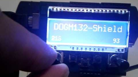 Demo of my DOGM132-Shield