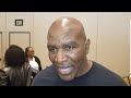 EXCLUSIVE: EVANDER HOLYFIELD REACTION TO DEONTAY WILDER VS TYSON FURY ! & JOSHUA CHANGING TRAINER