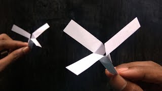 Paper Helicopter - How To Make Flying Paper Helicopter that stays in the air the longest