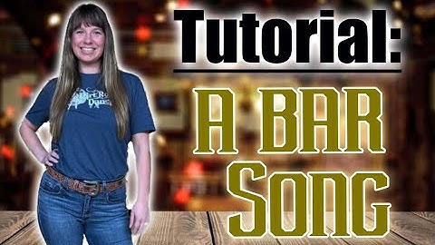 A Bar Song Line Dance Tutorial