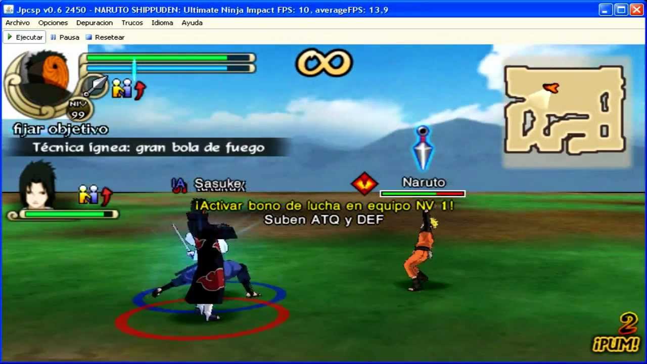 naruto shippuden ultimate ninja impact jpcsp