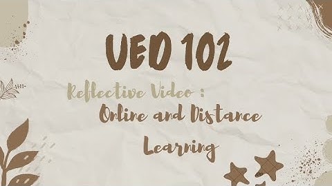 UED 102 - ODL Reflective Video