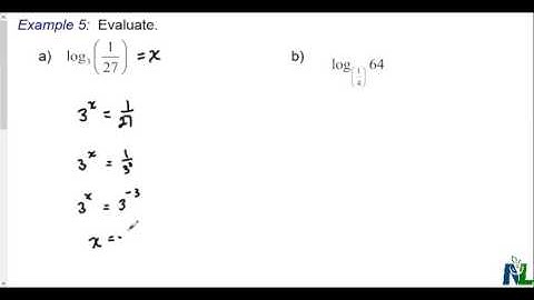 Evaluating logarithms with fractions