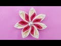 DIY Ribbon Flower I How To Make Kanzashi Ribbon Flower I Flower Hair Clip Tutorial