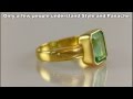 Emerald ring in Gold for Mercury Powers