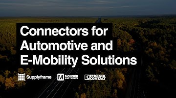 Connectors for Automotive and E-Mobility Solutions