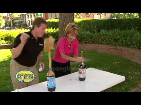 Cool Science Experiment - Original Mentos Diet Coke Geyser