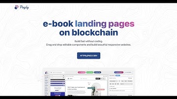 e-book landing pages on blockchain with Pazly