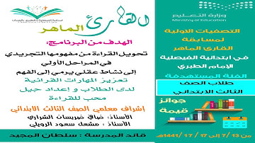 مسابقة القارئ الماهر ابتدائية الفيصلية - الطبري