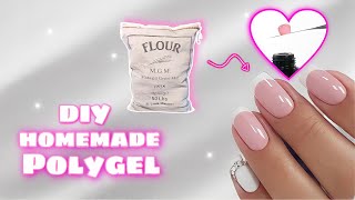 HOW TO MAKE POLYGEL OUT OF FLOUR | DIY HOMEMADE POLYGEL easy/fast 2022