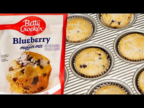 How To Make: Betty Crocker Muffins | Blueberry Muffin Mix