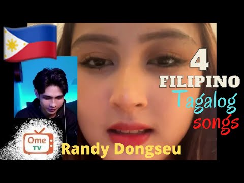 Randy Dongseu Tagalog songs || OmeTv || singing reaction