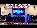 House Quake from 2 33" Subs | Crazy Home theater system Dropping BASS!