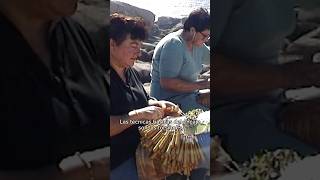 #SHORT | El curioso ENCAJE DE BOLILLOS y la destreza de las PALILLEIRAS (Vídeo completo en mi canal)