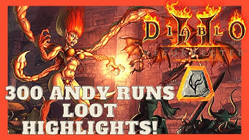 Diablo 2 Resurrected - 300 Andariel Runs Loot Hoogtepunten
