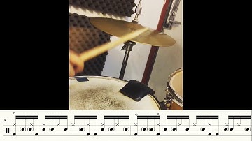 The Drum Etudes #2 -  Ghost notes Funk Groove