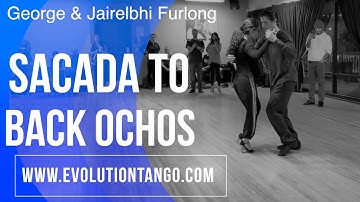 Cross postion sacadas to both back ochos.  Advance tango class.