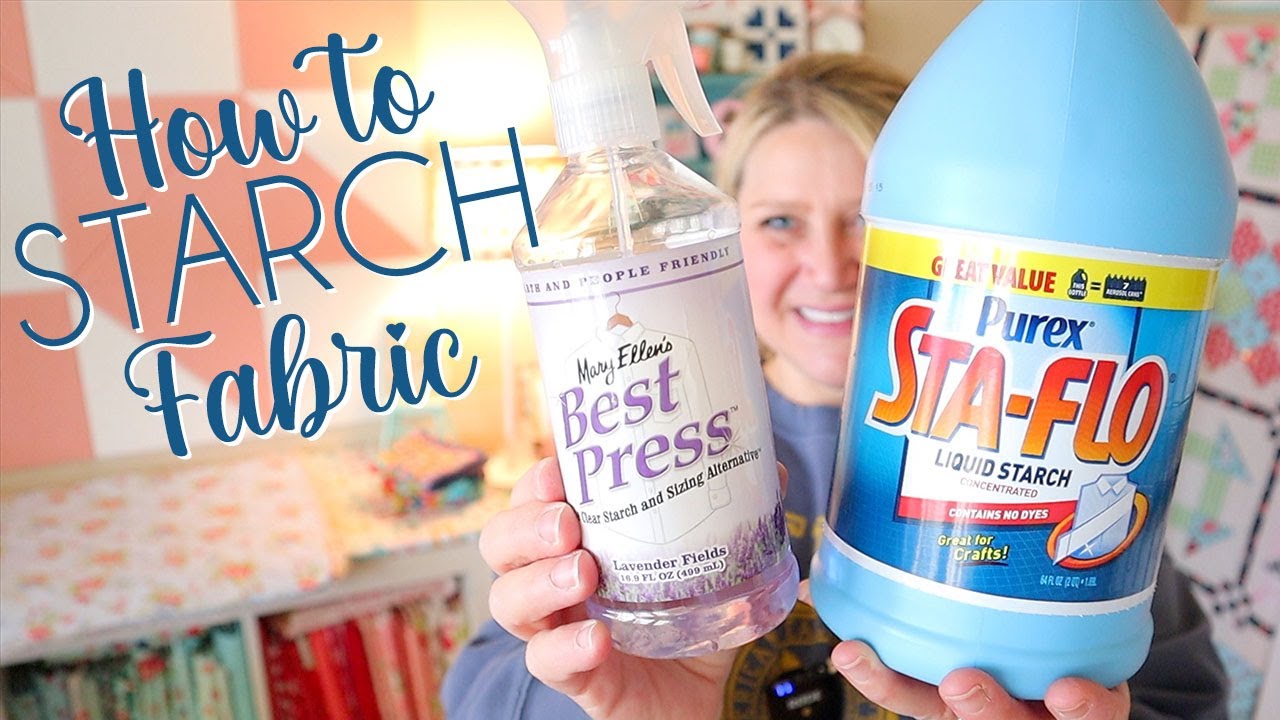 How to Starch Fabric (Sta-Flo Liquid Starch Tutorial!) 