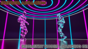 ARIANDESIGN - Blender animation - Geometry Nodes Dancing 02