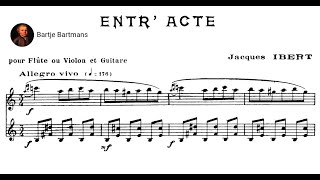 Jacques Ibert - Entr'acte for Flute & Harp (1935)