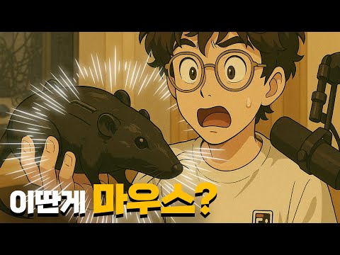 쥐처럼 생긴 마우스 만들었습니다