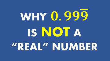 Why 0.9 (repeating) is Not a "Real" Number