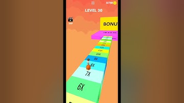 cube stacker surfer level 30 | amazing gameplay #short #cubesufer