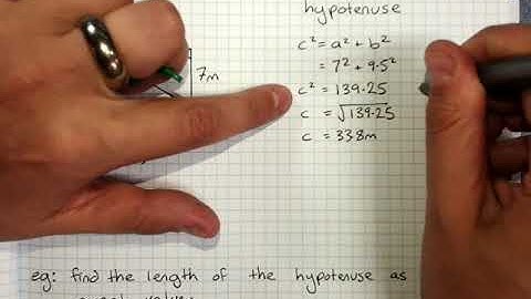 Pythagoras theorem   finding hypotenuse