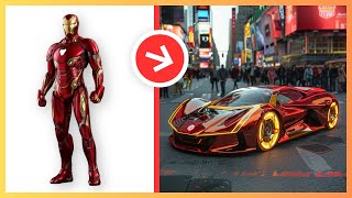 AVENGERS but SUPERCARS VENGERS 🤩 ALL CHARACTERS ( MARVEL & DC ) 2024