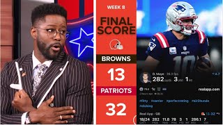 Drake Maye is TRUE BALLER... He's MVP! - Nate Burleson on Patriots DESTROY Browns 32-13, move to 6-2