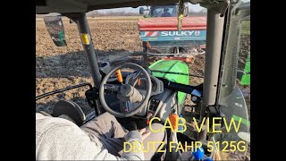 Cab View | Deutz fahr 5125G plowing (oranje)