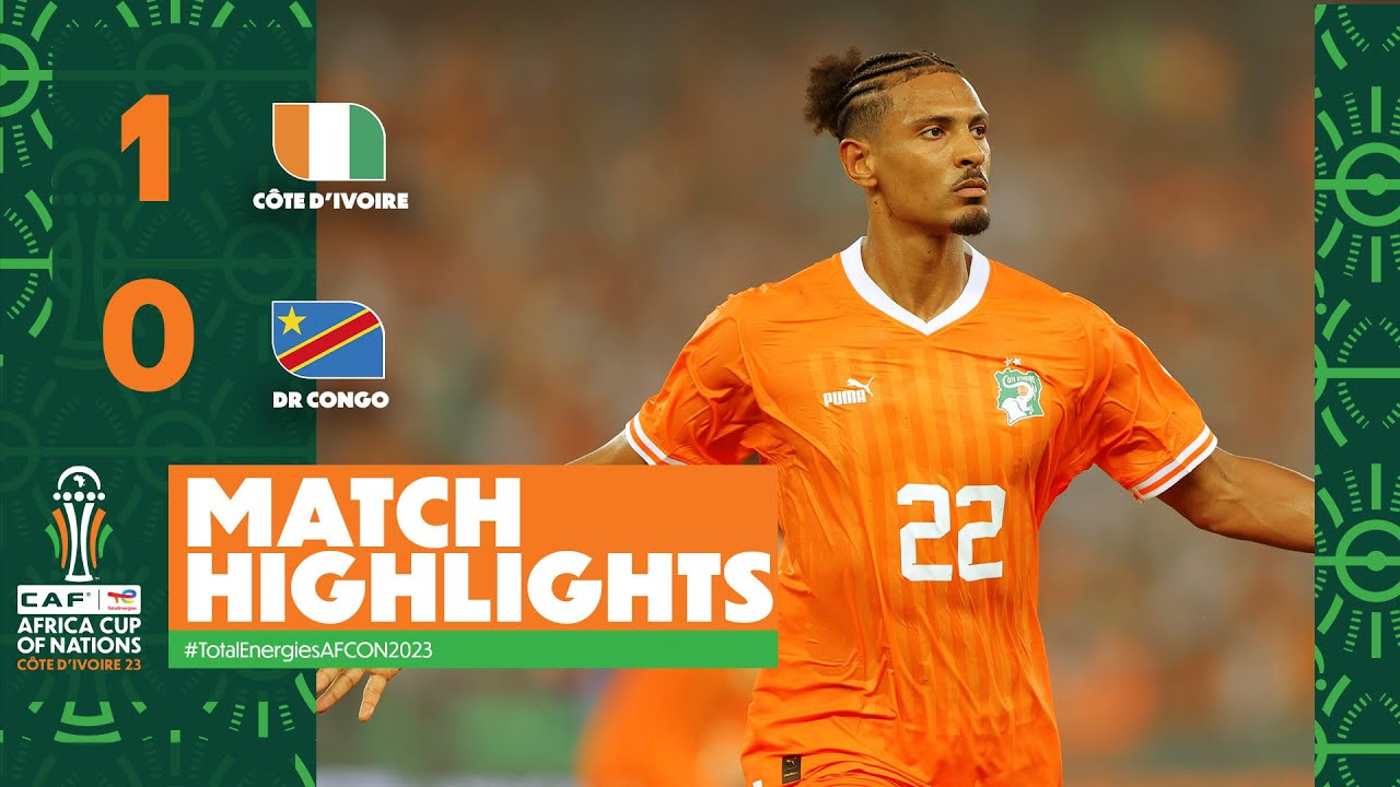 HIGHLIGHTS | Côte d'Ivoire 🆚 DR Congo | #TotalEnergiesAFCON2023 - Semi Finals
