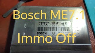 Отключение иммобилайзера Audi A6 Bosch ME 7.1 Immo Off
