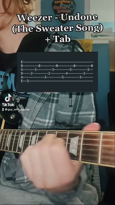 How To Play The Sweater Song On Guitar Weezer - The Sweater Song Guitar Tutorial #weezer - YouTube