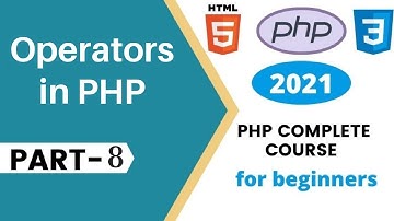operators in php || operators Php|| Php tutorial for beginners video 8