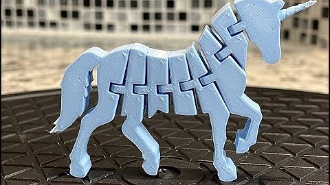 Flexi Unicorn 3D Print Time Lapse