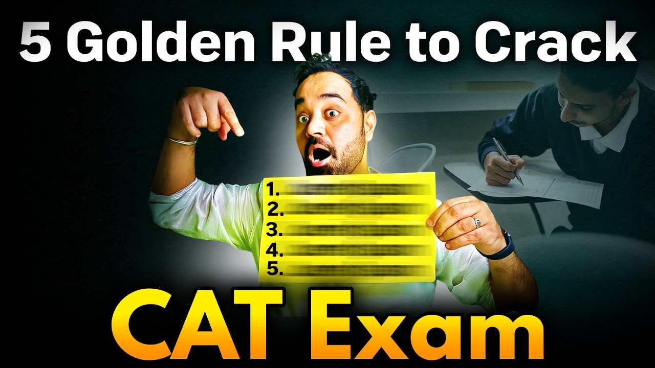 Secret Hacks to Crack CAT Exam | Top 5 Golden Rule to Success | Is CAT ...
