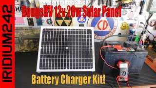 Super Simple! BougeRV 12v 20w Solar Panel Battery Charger Kit