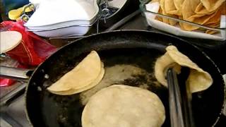 HOW TO FRY A TACO SHELL