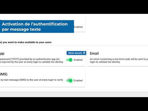 Activation de l’authentification multifacteur dans le portail des partenaires de Sherweb